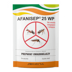 AFANISEP 25 WP na owady biegające i latające. Do oprysku. Szybki efekt. Muchy, mrówki, karaluchy, pluskwy
